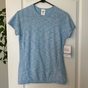 Athleta Kids Blue Striped Shirt